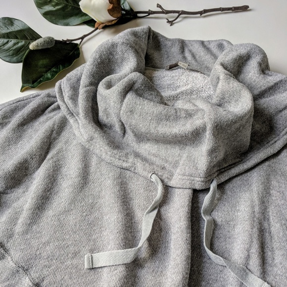 Gray Heather Cowlneck Short Sleeve Sweater Loft - Picture 6 of 8